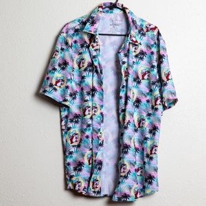 Buc-ees Hawaiin Beaver Short Sleeve Button Down
